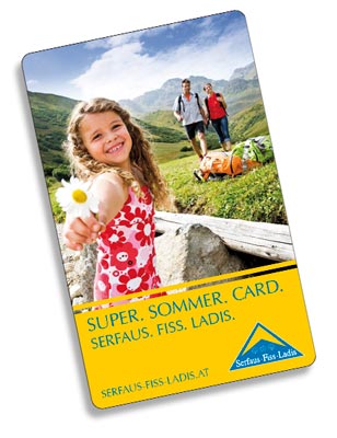 Viele Extras inklusive mit der Super. Sommer. Card. in Serfaus-Fiss-Ladis